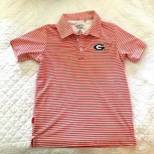 UGA 5T red/white polo